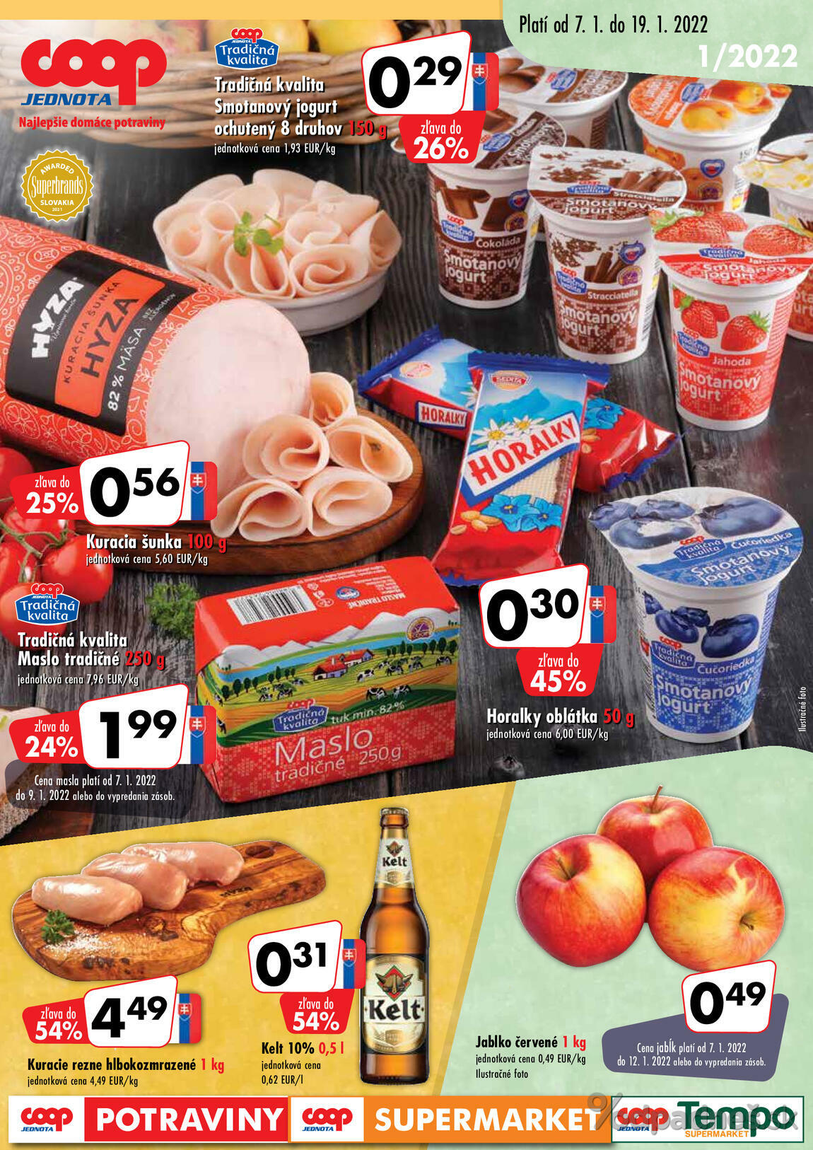 1. stránka Coop letáku