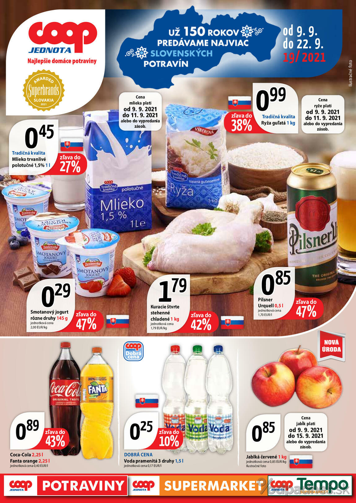 1. stránka Coop letáku