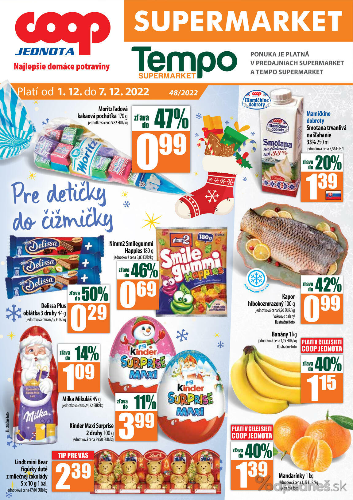 1. stránka Coop letáku