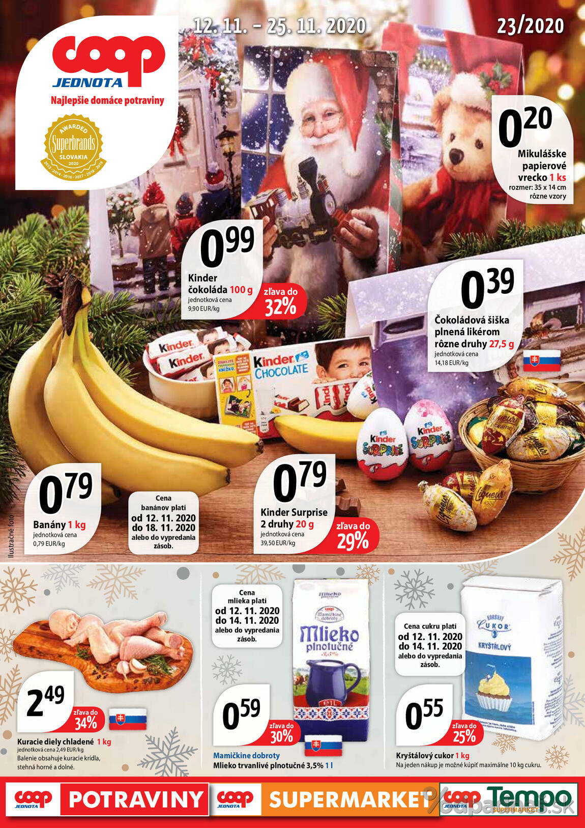 1. stránka Coop letáku