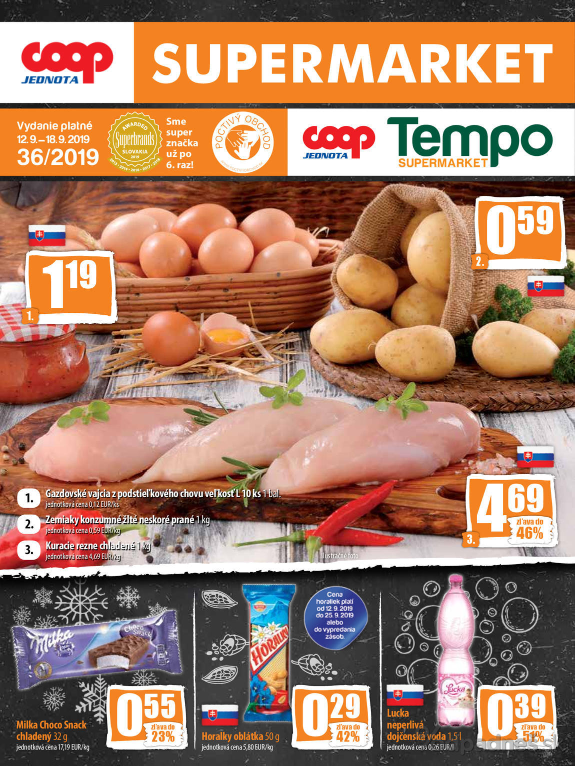 1. stránka Coop letáku