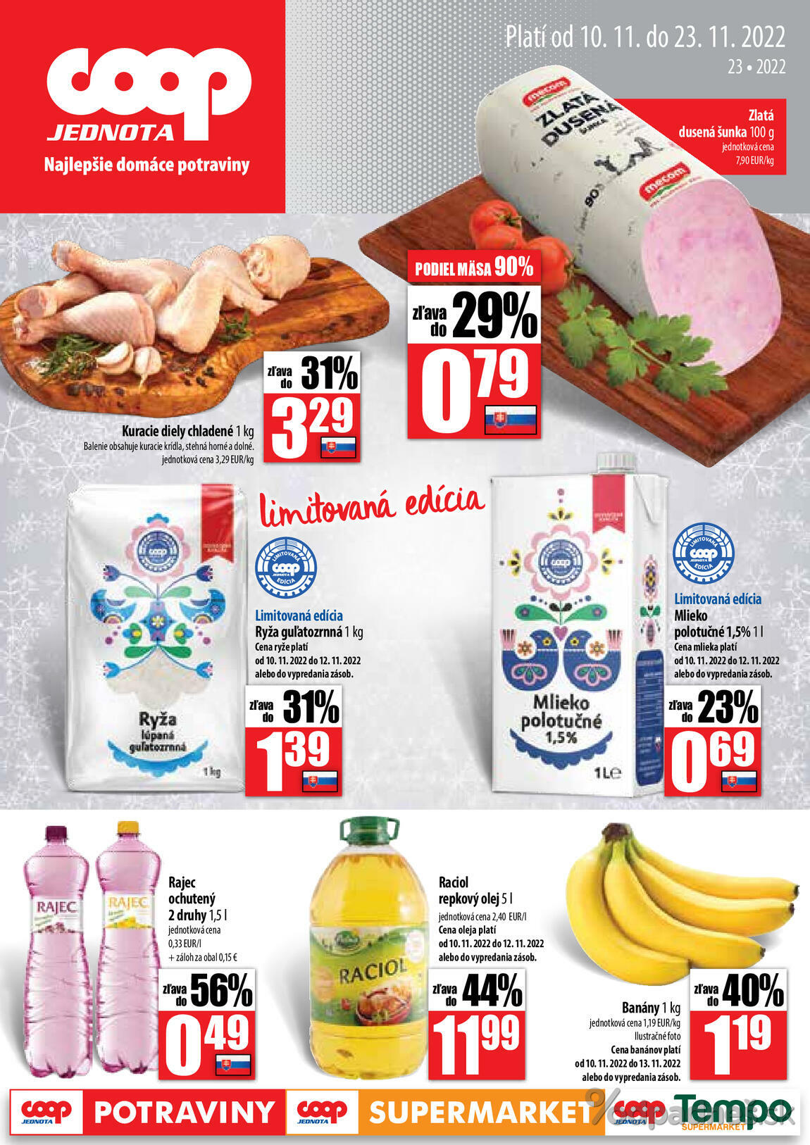 1. stránka Coop letáku