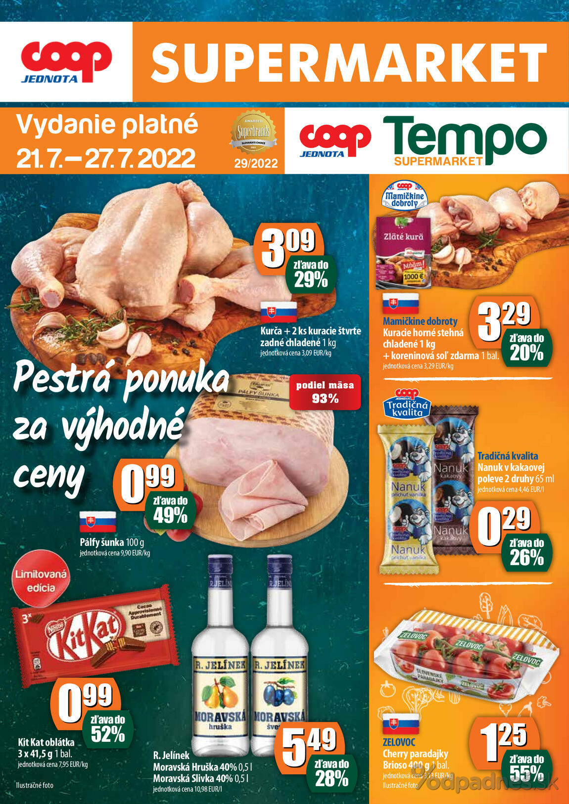 1. stránka Coop letáku