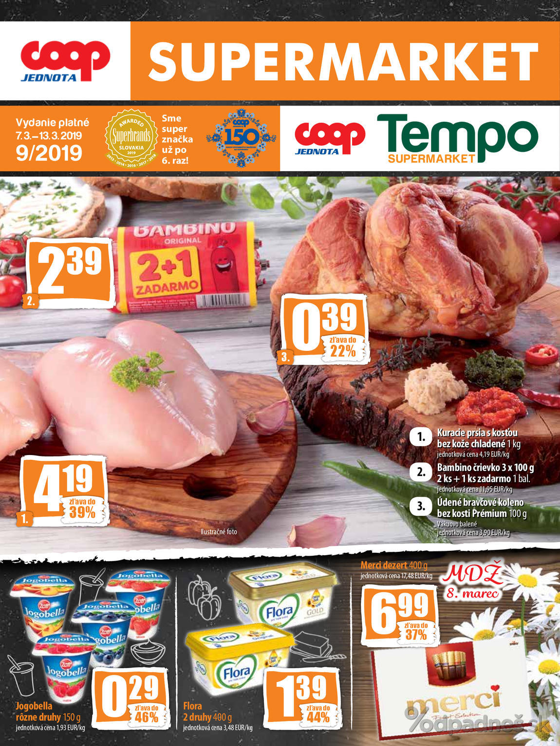 1. stránka Coop letáku