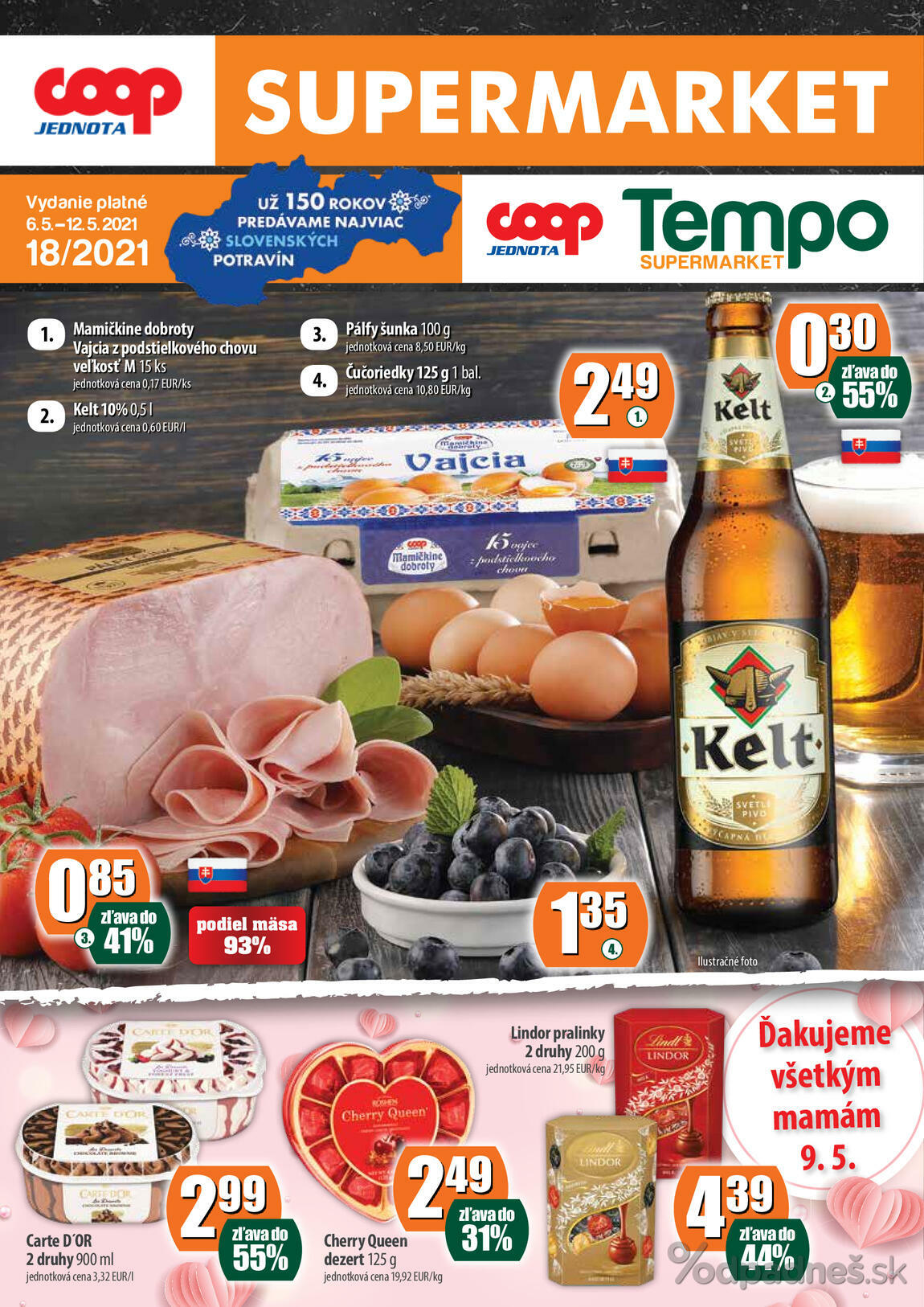 1. stránka Coop letáku