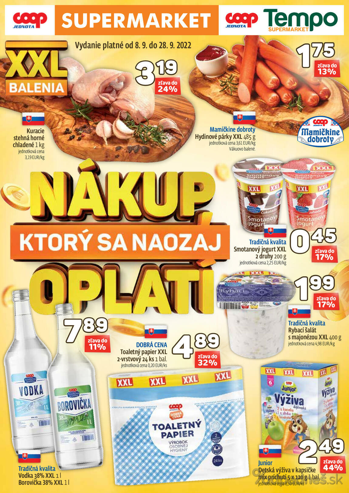 1. stránka Coop letáku