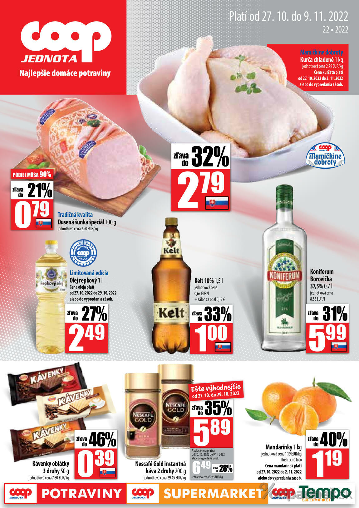 1. stránka Coop letáku
