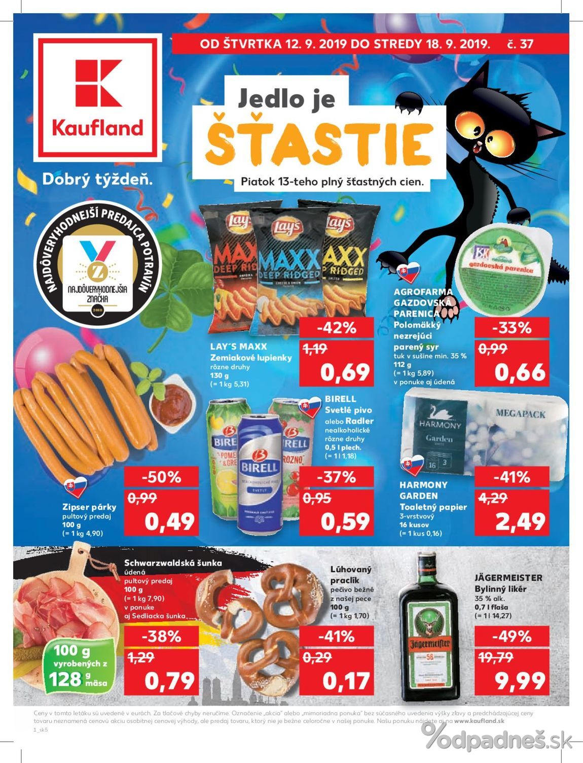 1. stránka Kaufland letáku