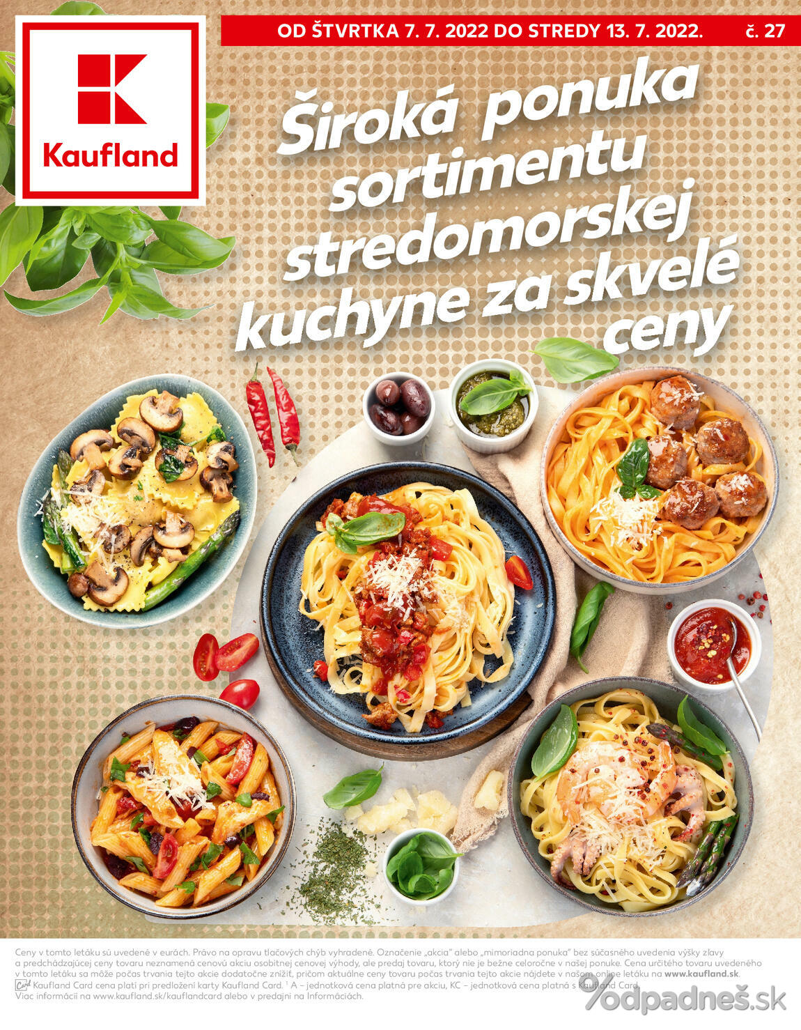 1. stránka Kaufland letáku