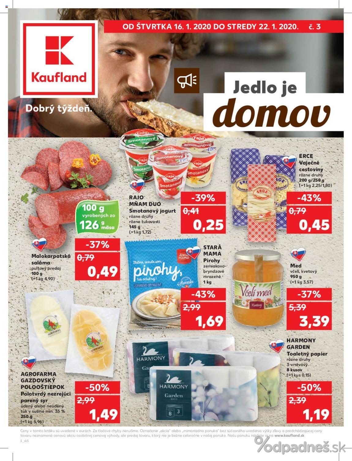 1. stránka Kaufland letáku