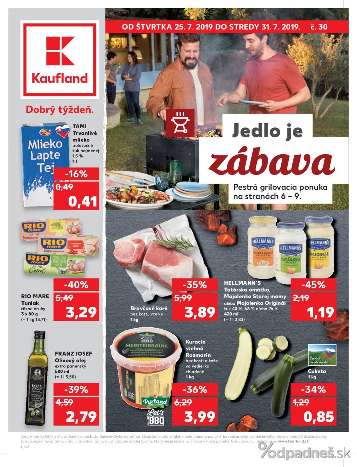 1. stránka Kaufland letáku