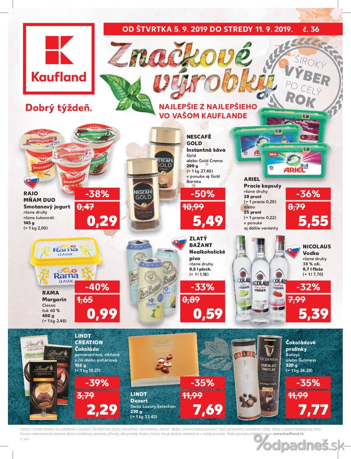 1. stránka Kaufland letáku