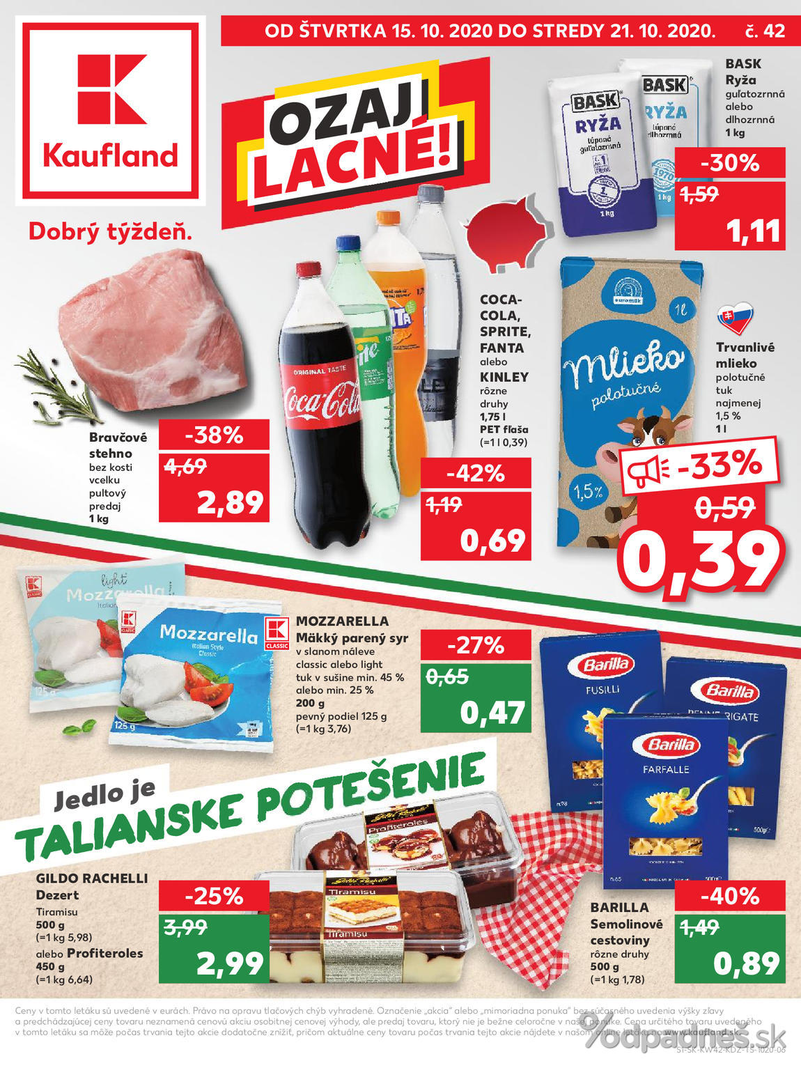1. stránka Kaufland letáku
