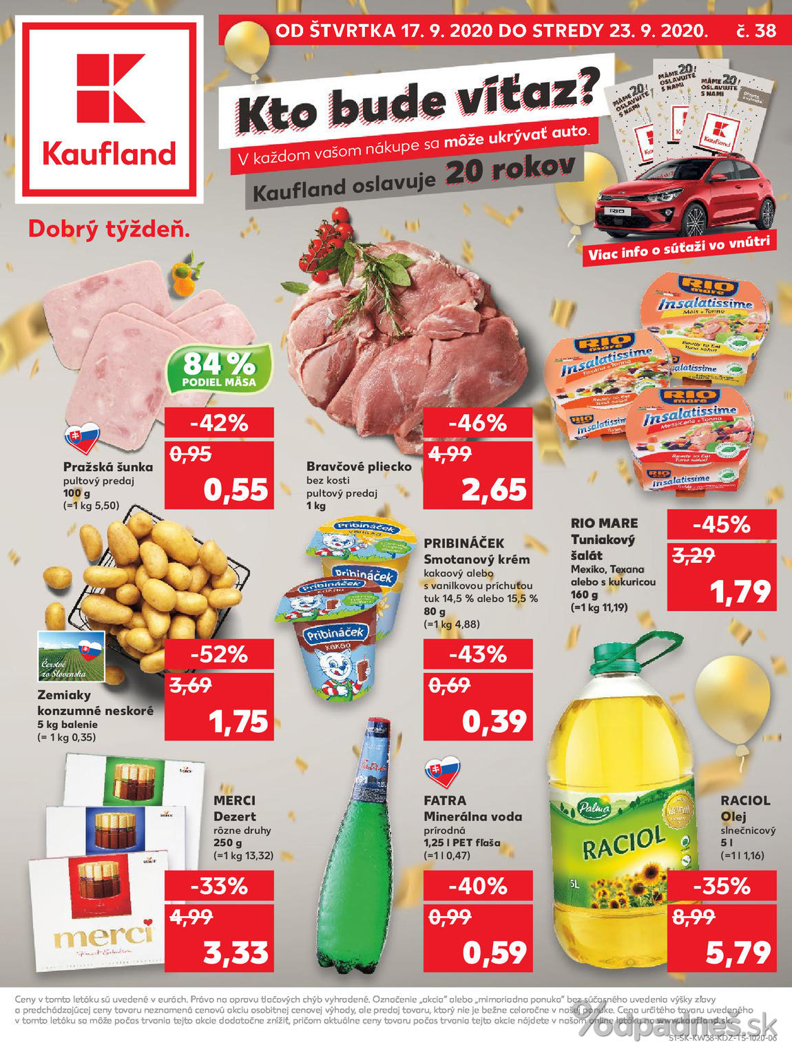 1. stránka Kaufland letáku