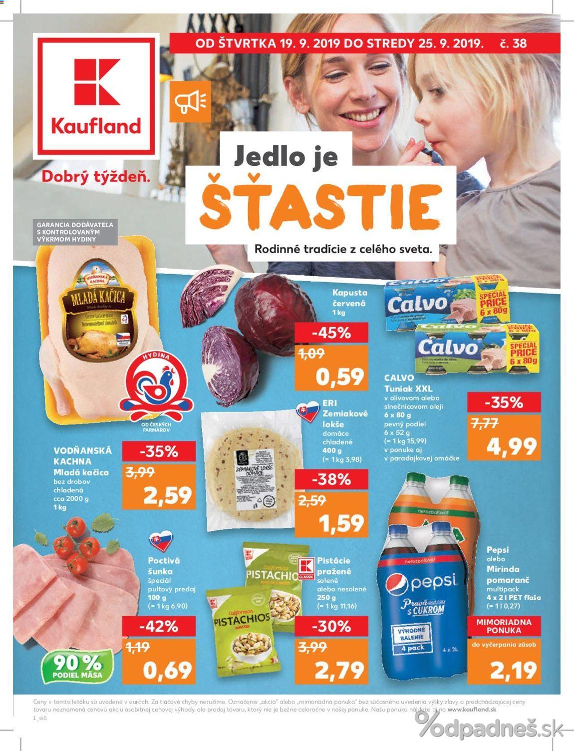 1. stránka Kaufland letáku