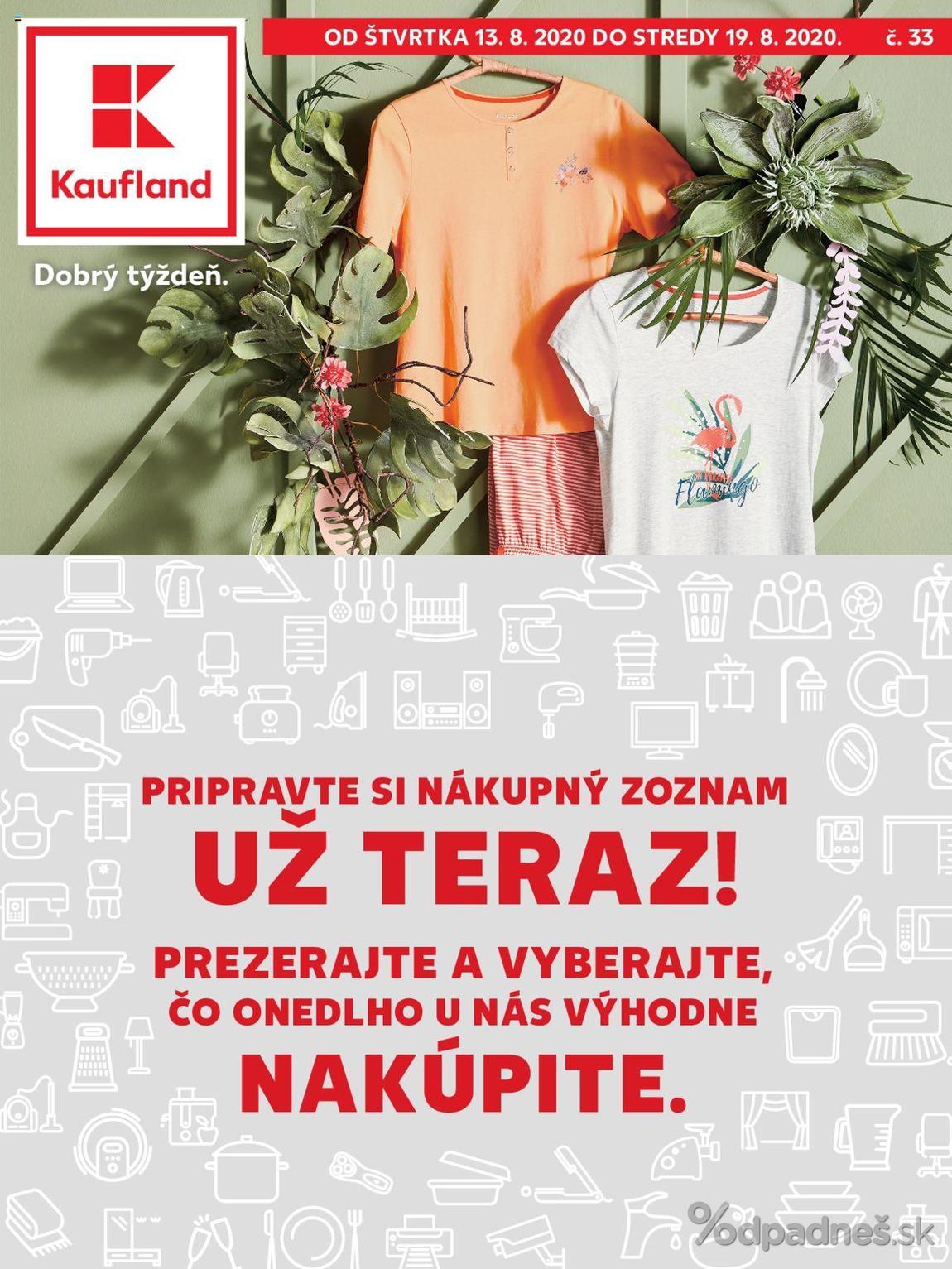 1. stránka Kaufland letáku