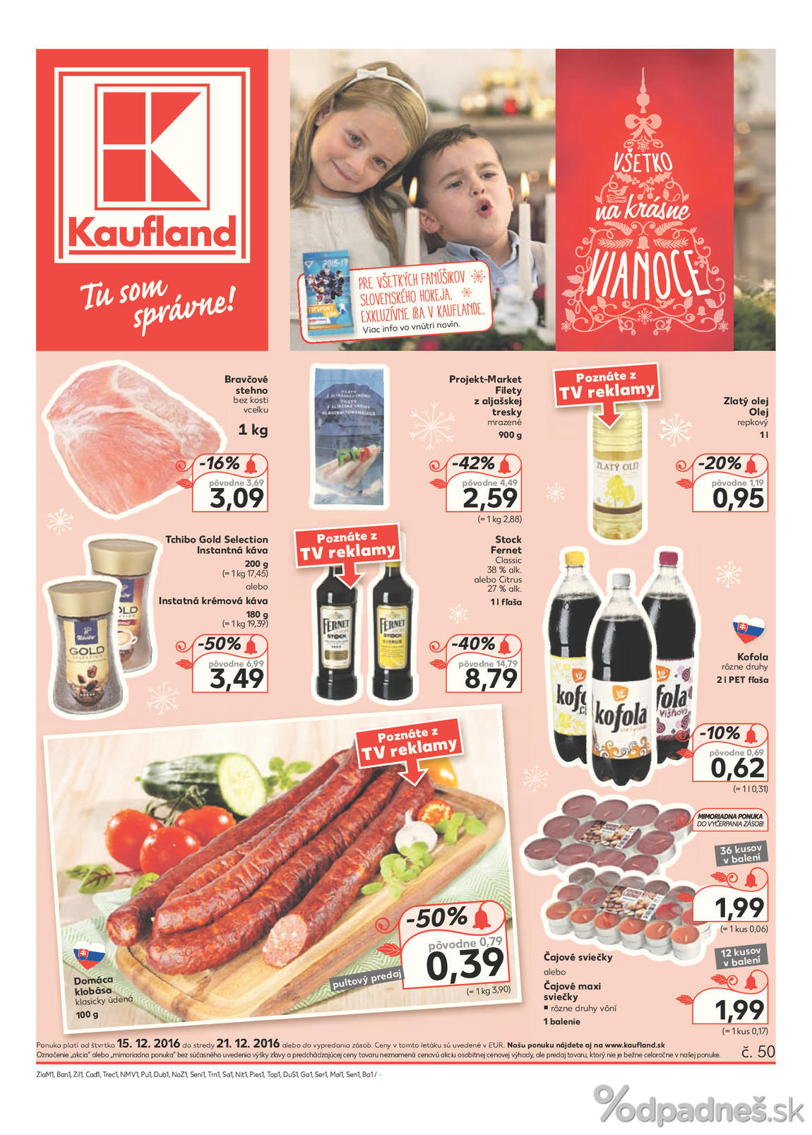 1. stránka Kaufland letáku
