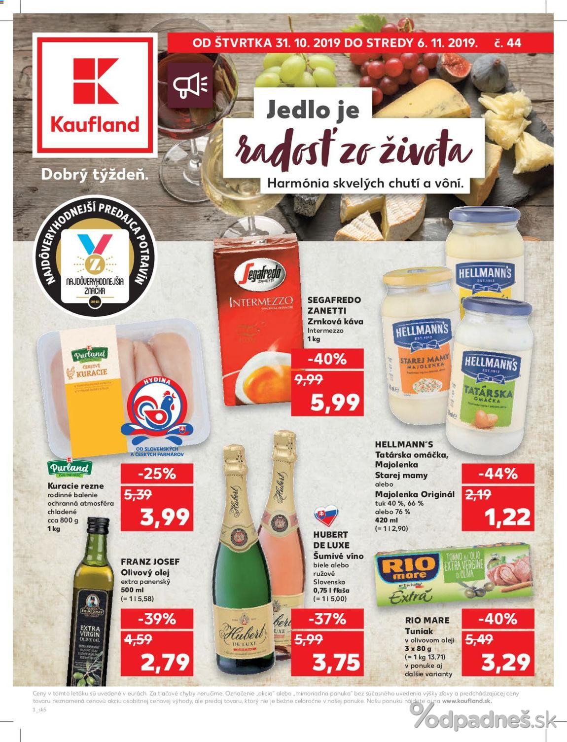 1. stránka Kaufland letáku