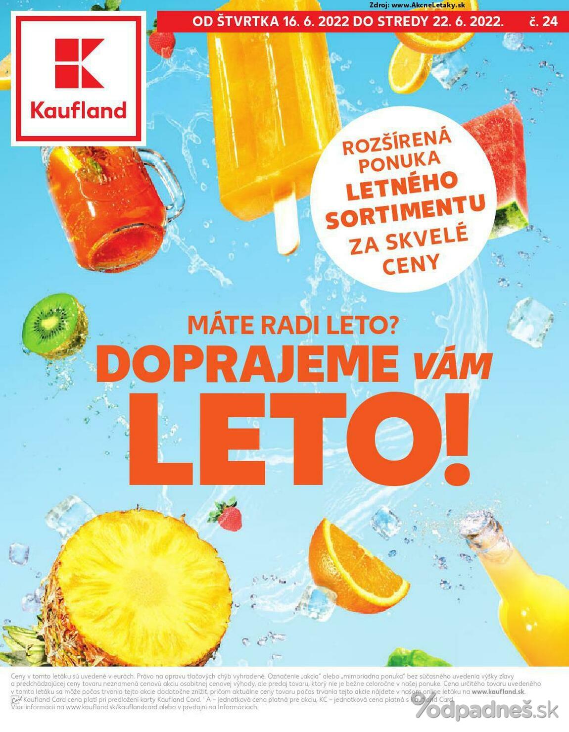 1. stránka Kaufland letáku