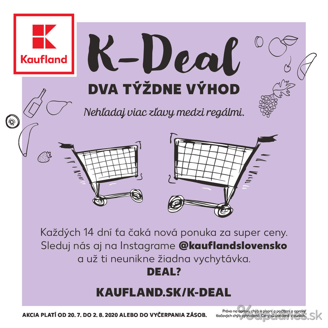 1. stránka Kaufland letáku