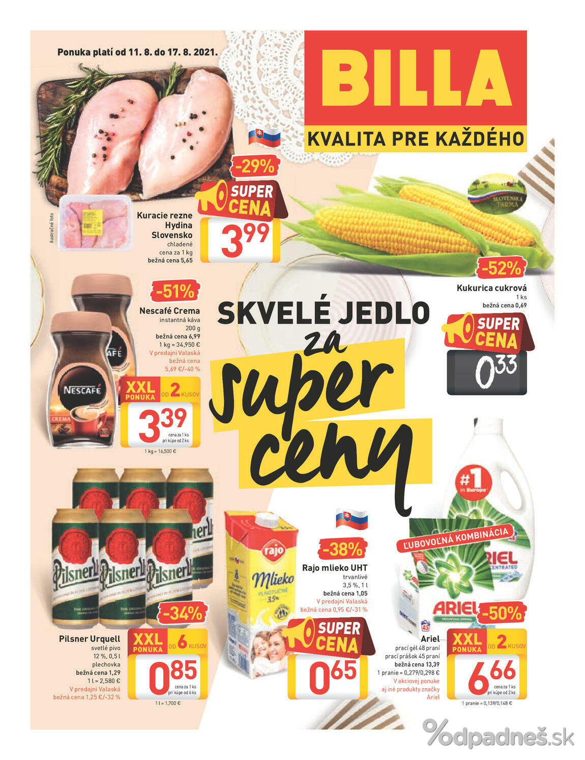 1. stránka Billa letáku