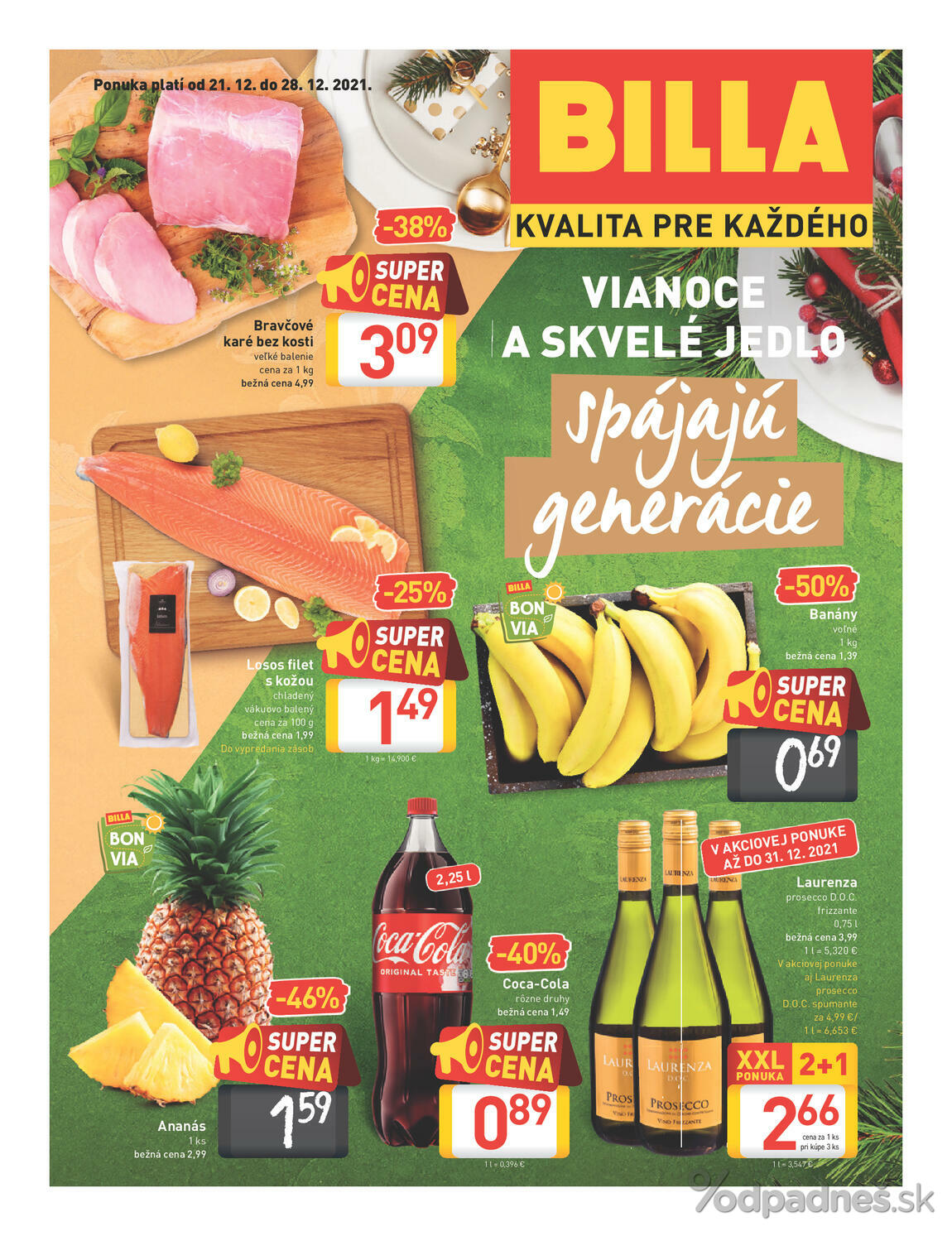 1. stránka Billa letáku
