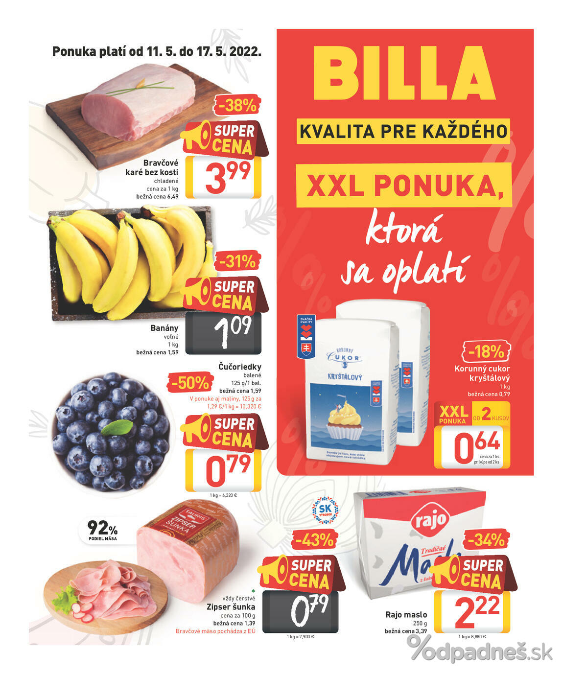 1. stránka Billa letáku