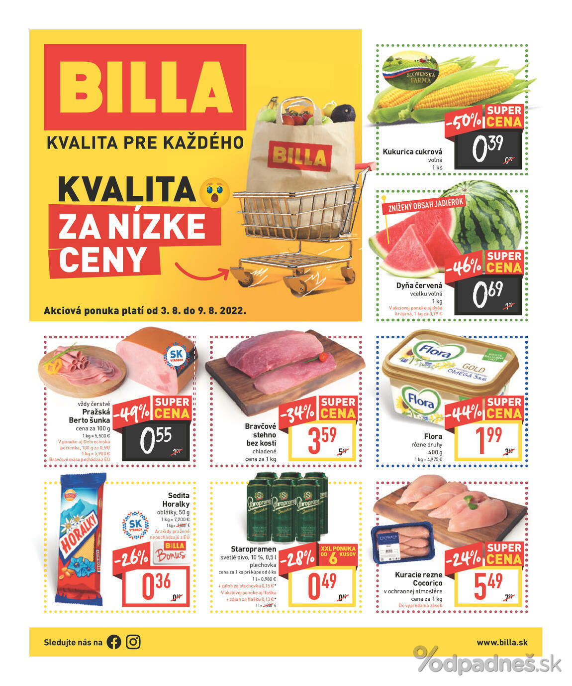 1. stránka Billa letáku