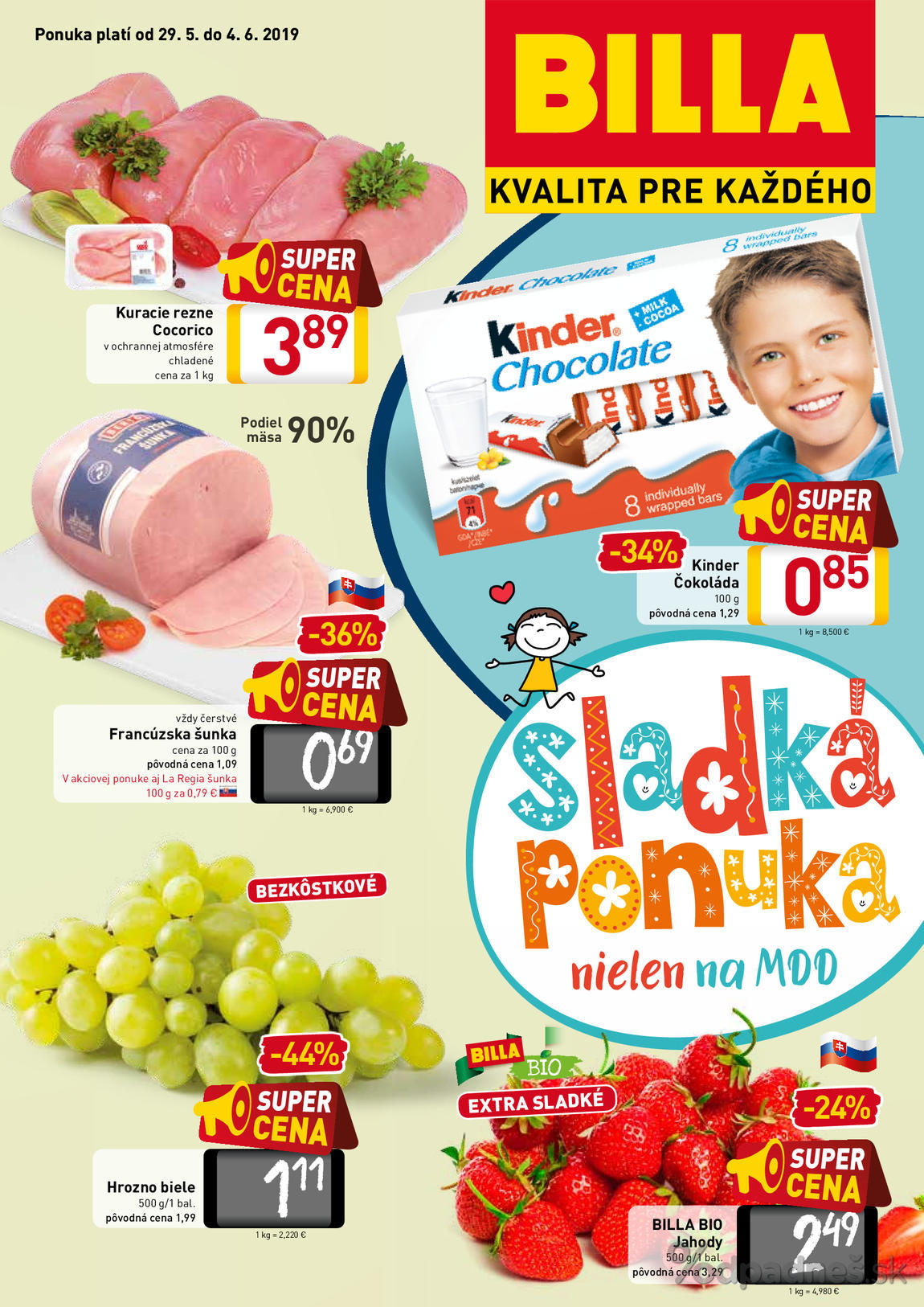 1. stránka Billa letáku