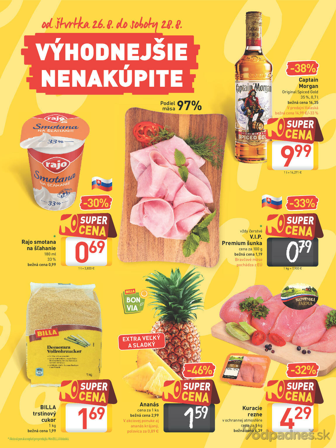 1. stránka Billa letáku