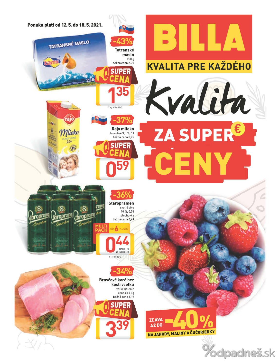 1. stránka Billa letáku
