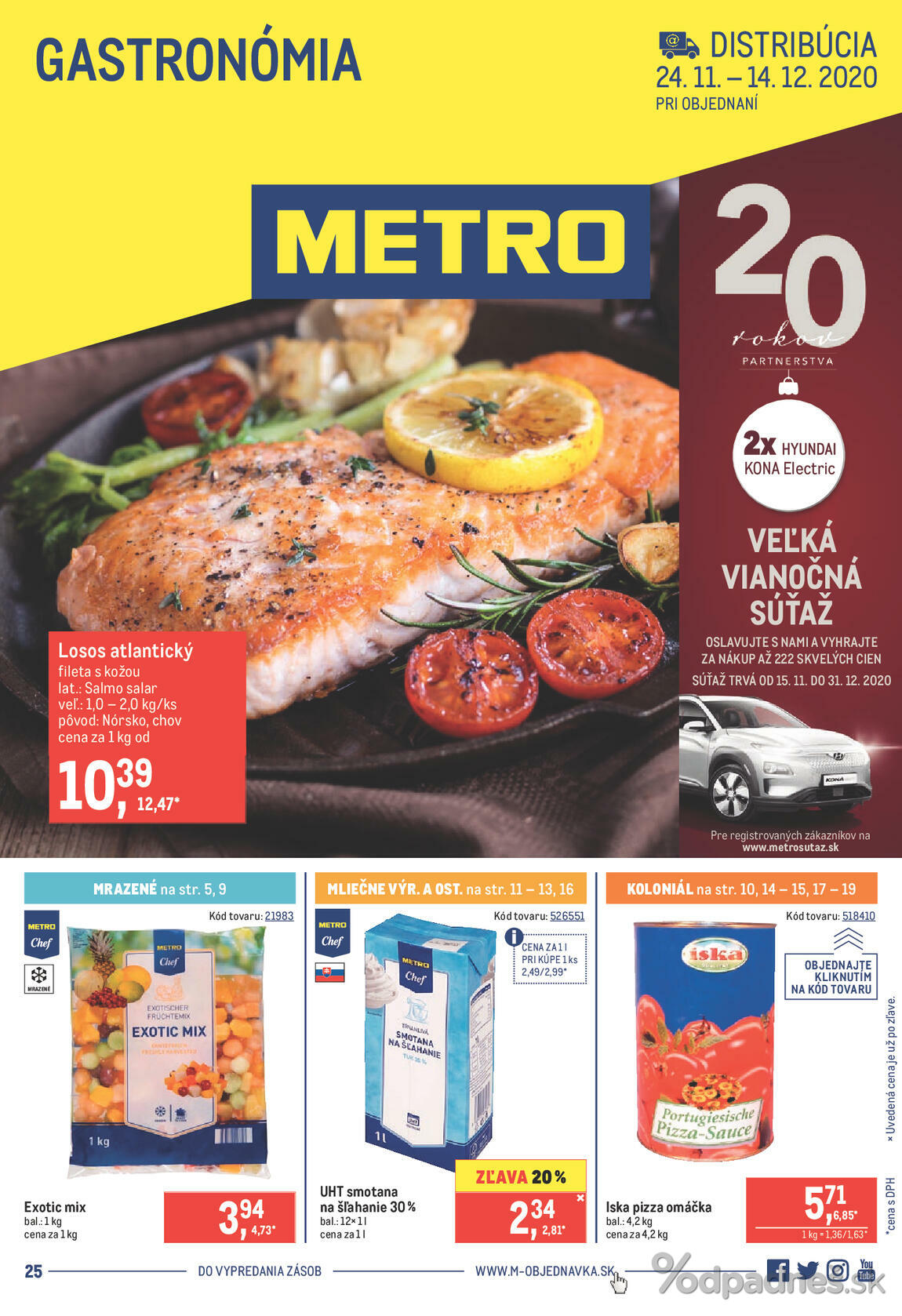 1. stránka Metro letáku