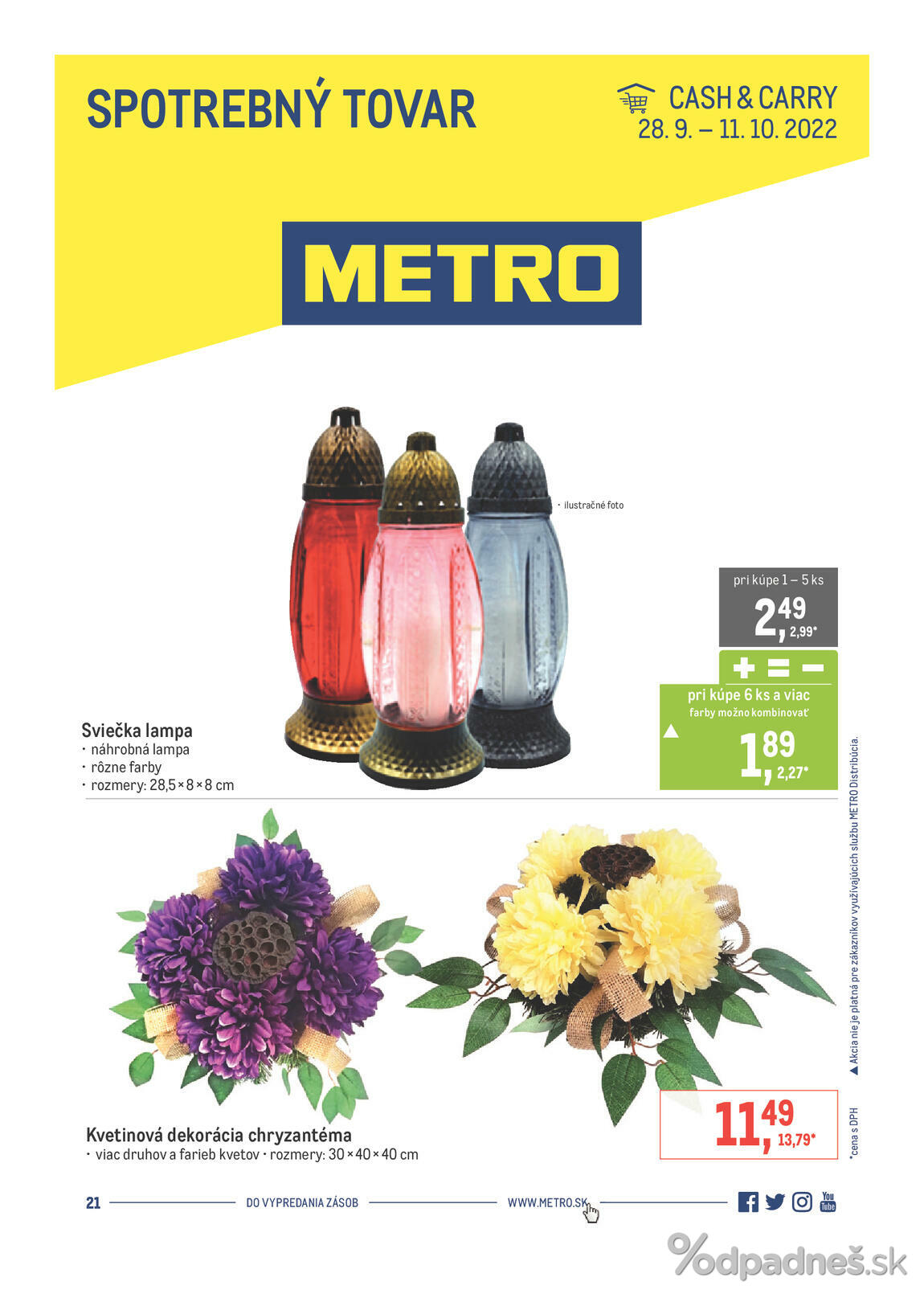 1. stránka Metro letáku
