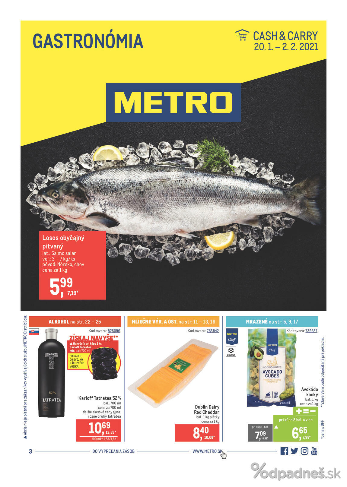 1. stránka Metro letáku