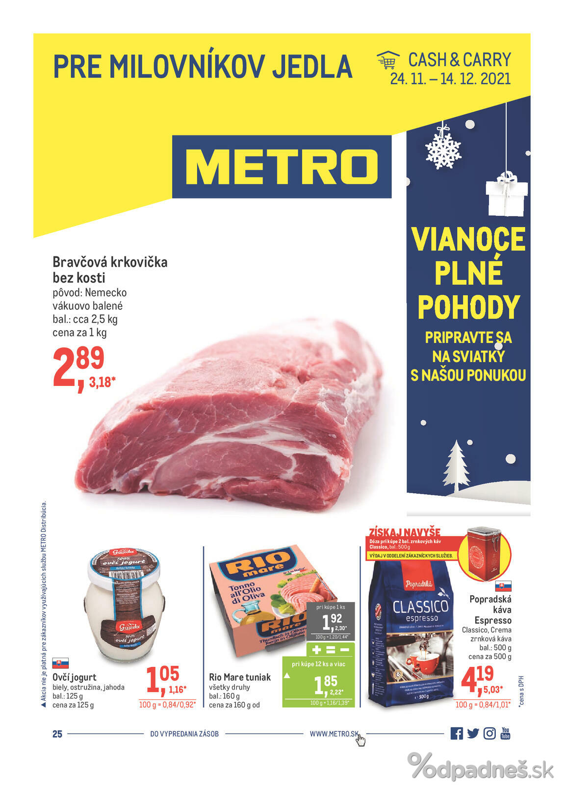 1. stránka Metro letáku