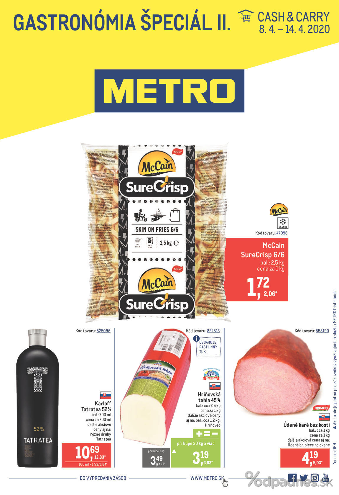 1. stránka Metro letáku