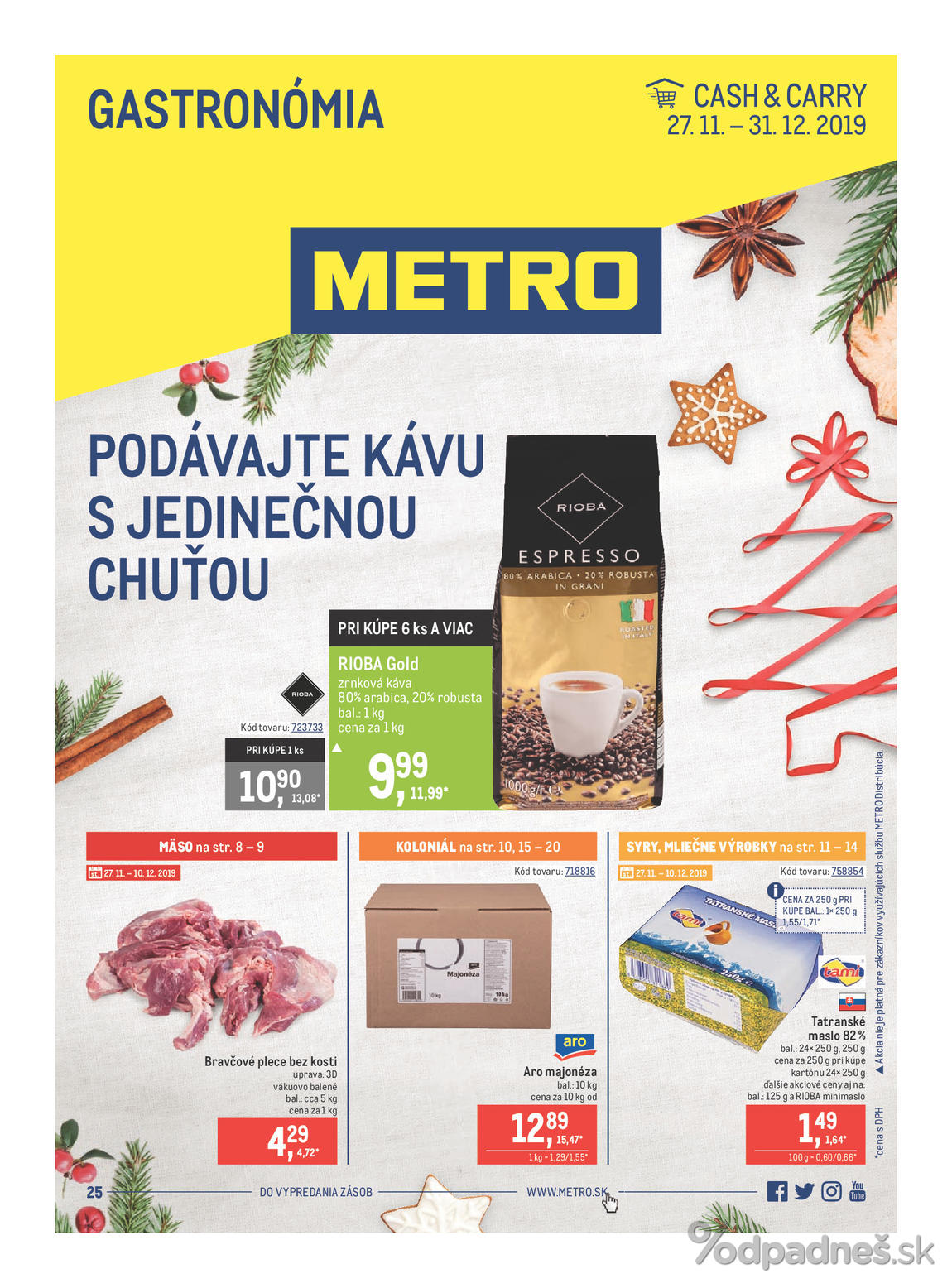 1. stránka Metro letáku