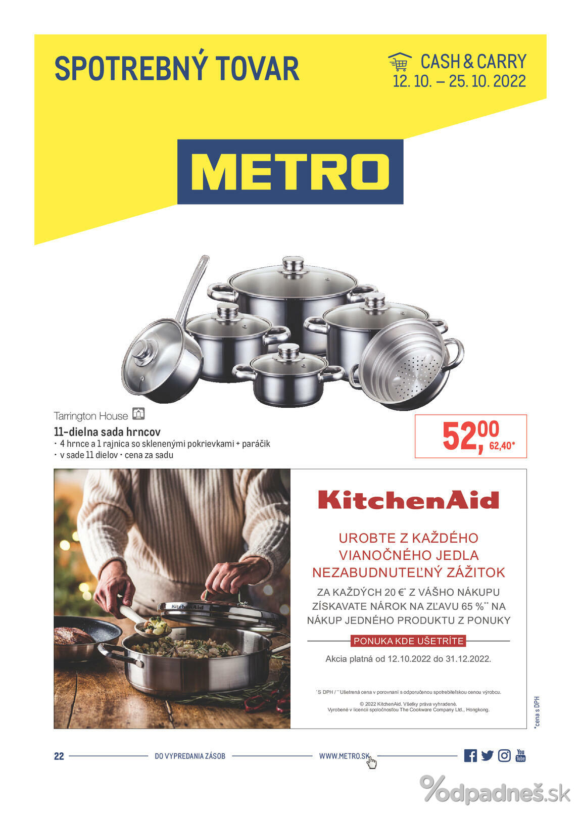 1. stránka Metro letáku