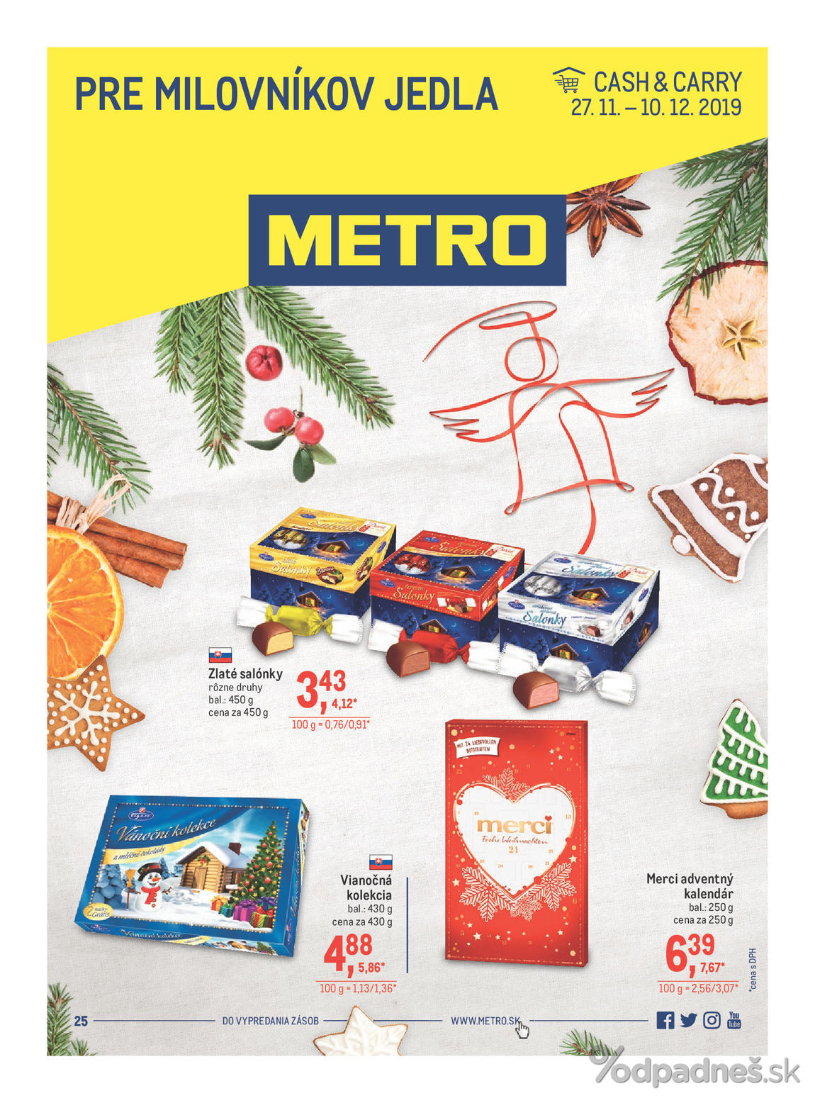 1. stránka Metro letáku