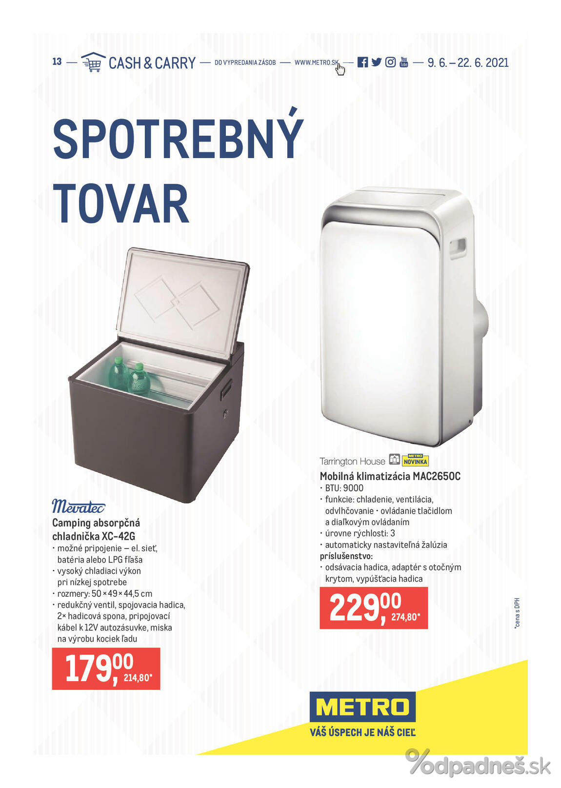 1. stránka Metro letáku