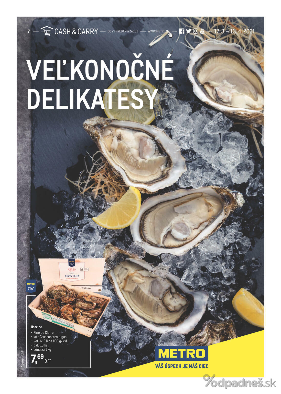 1. stránka Metro letáku