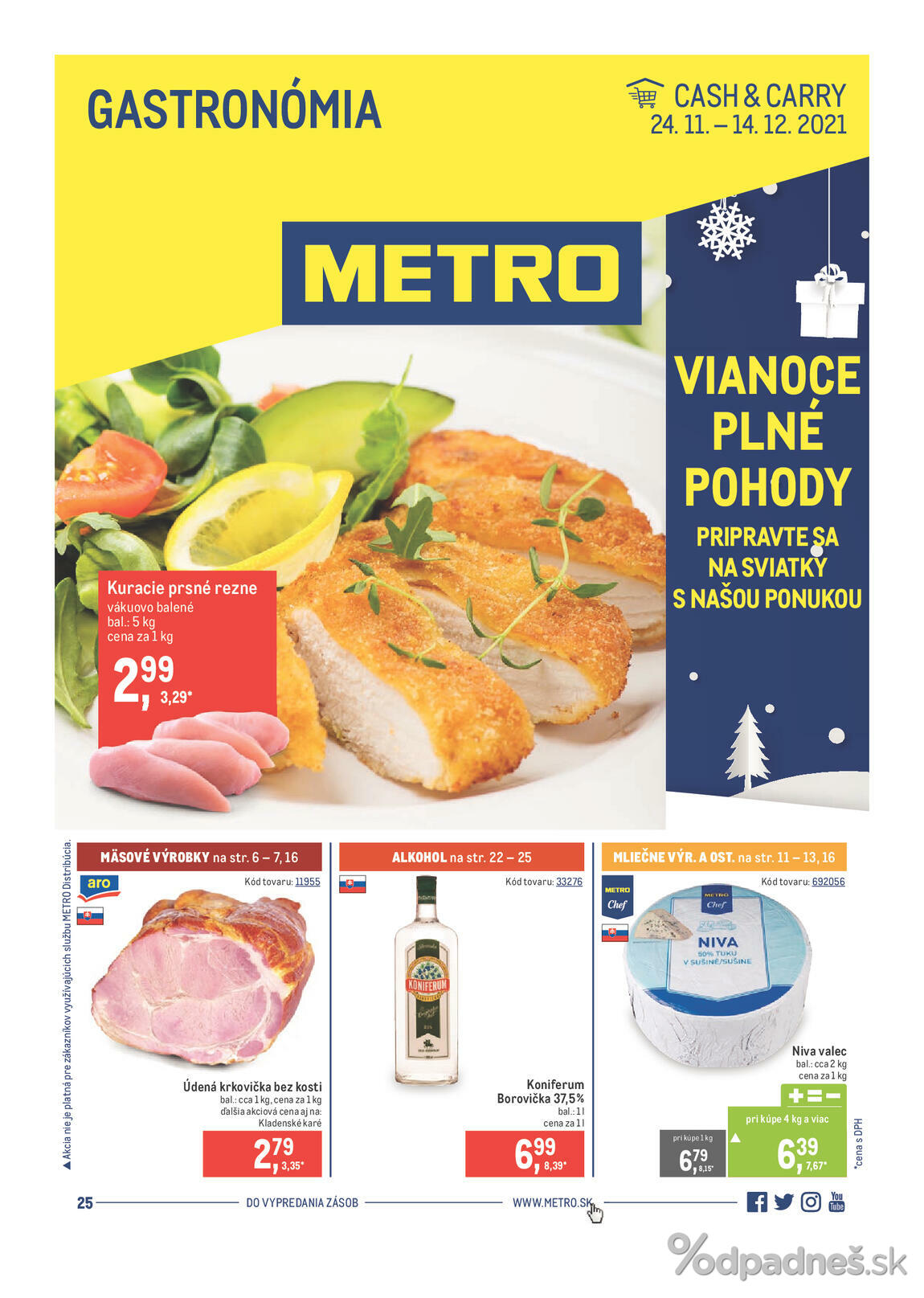 1. stránka Metro letáku