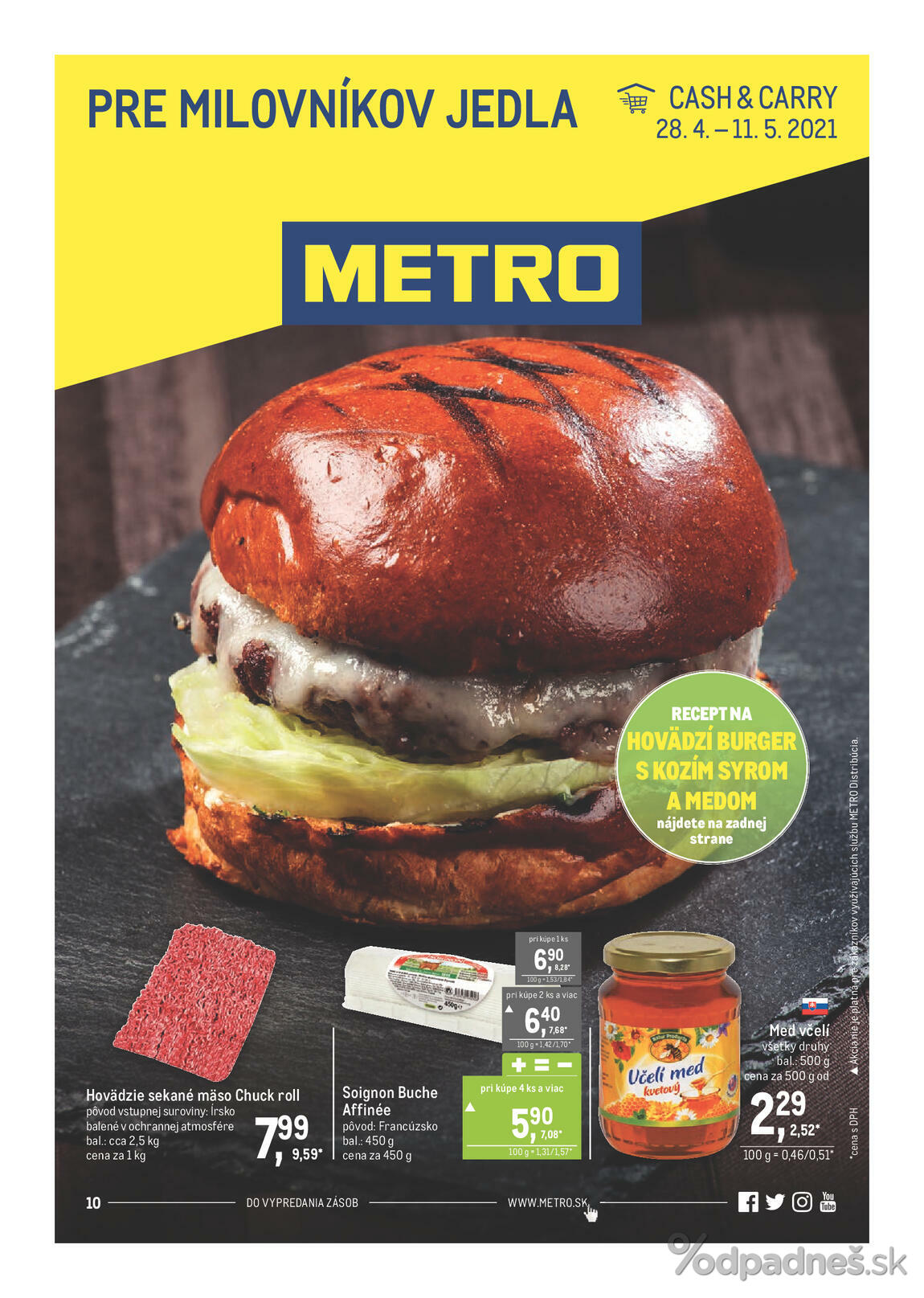 1. stránka Metro letáku