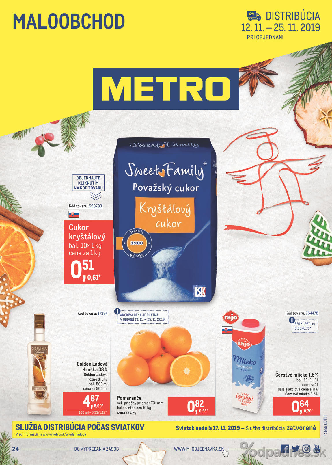 1. stránka Metro letáku