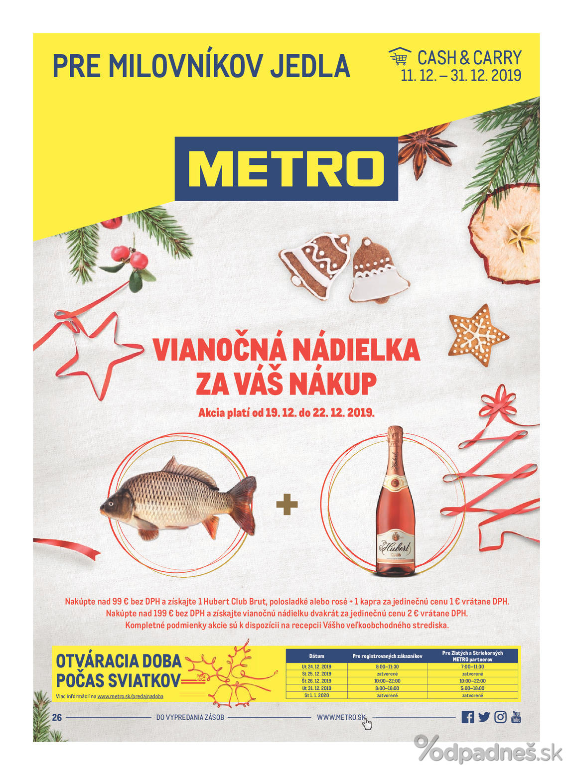 1. stránka Metro letáku