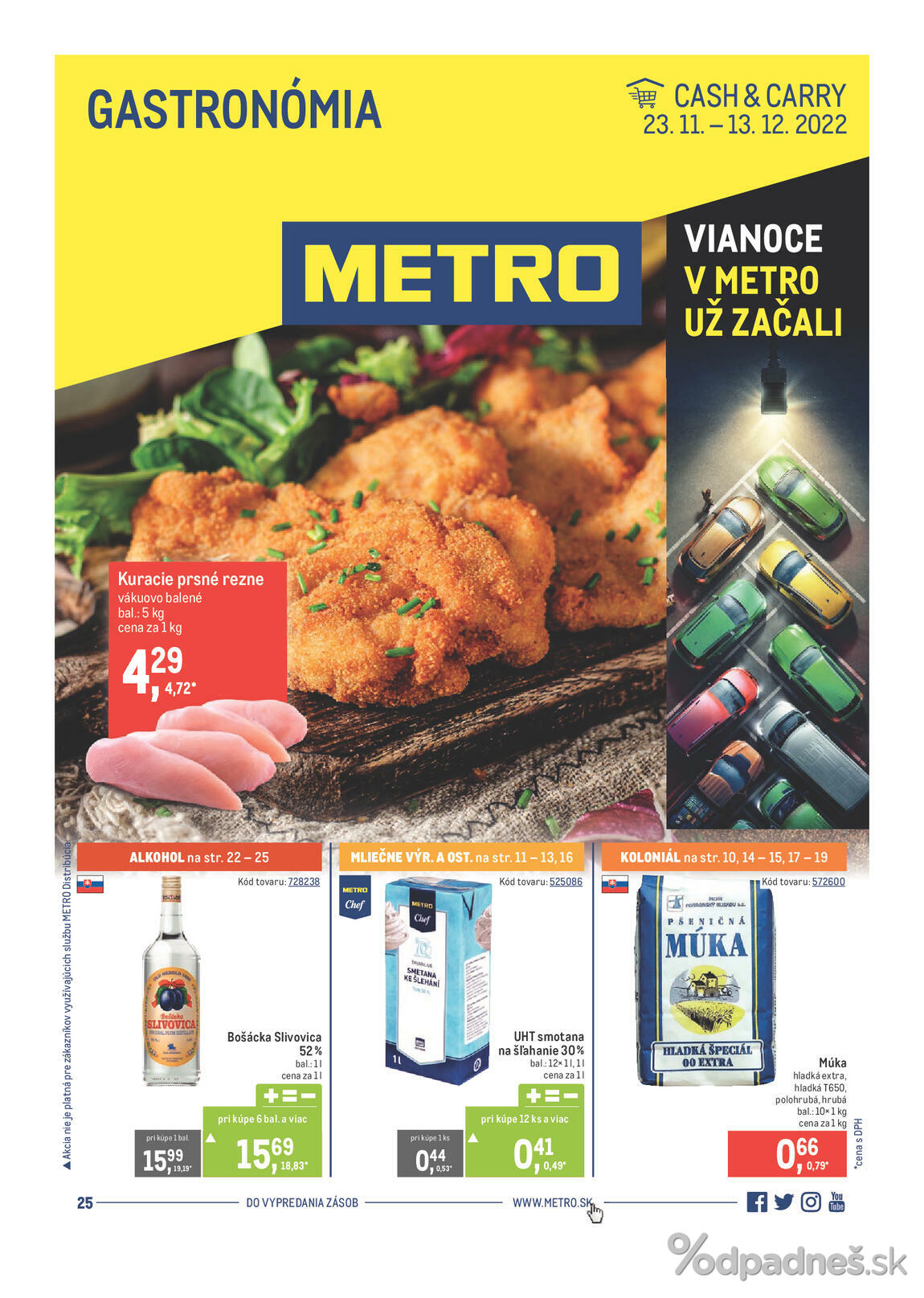 1. stránka Metro letáku
