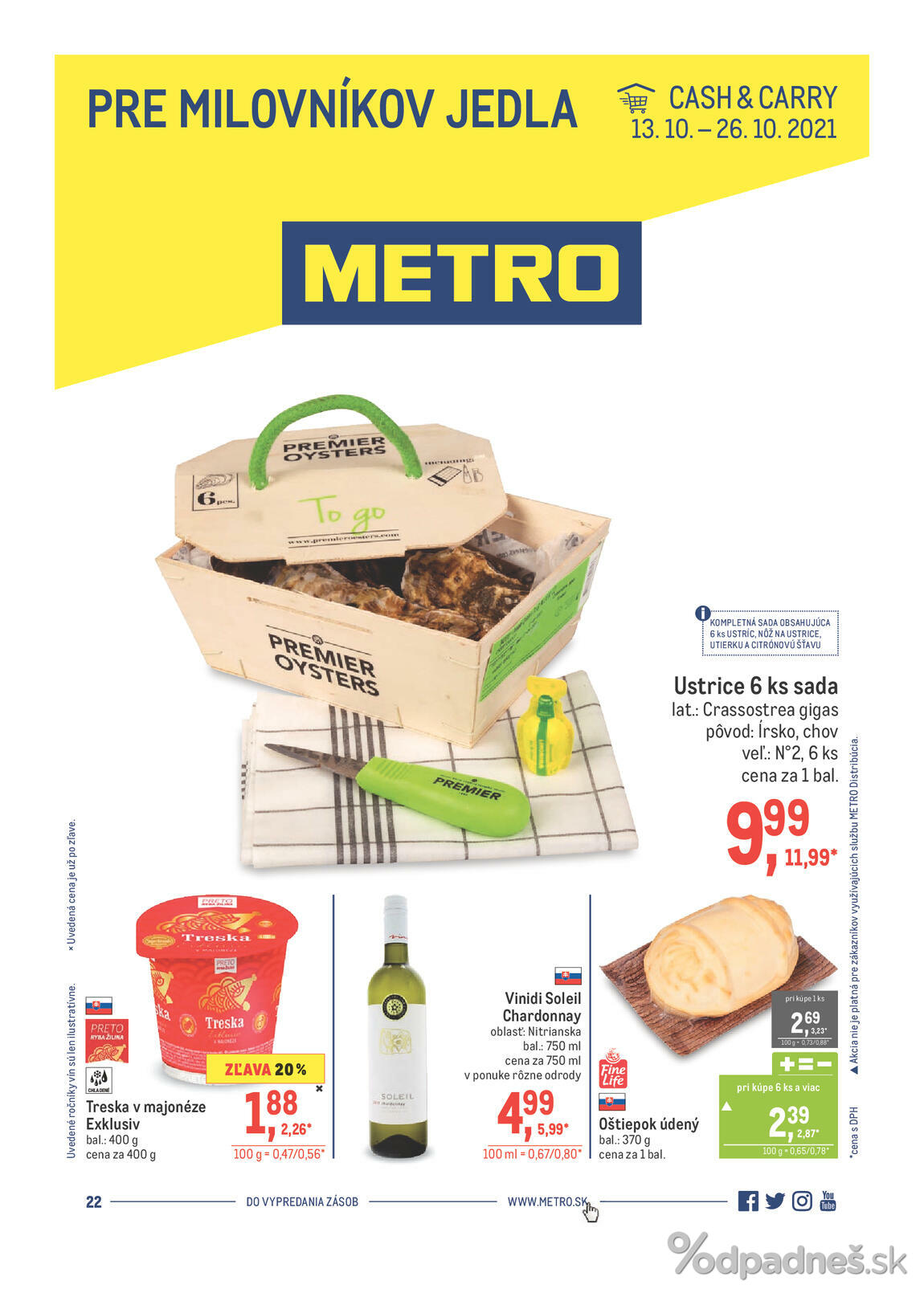 1. stránka Metro letáku