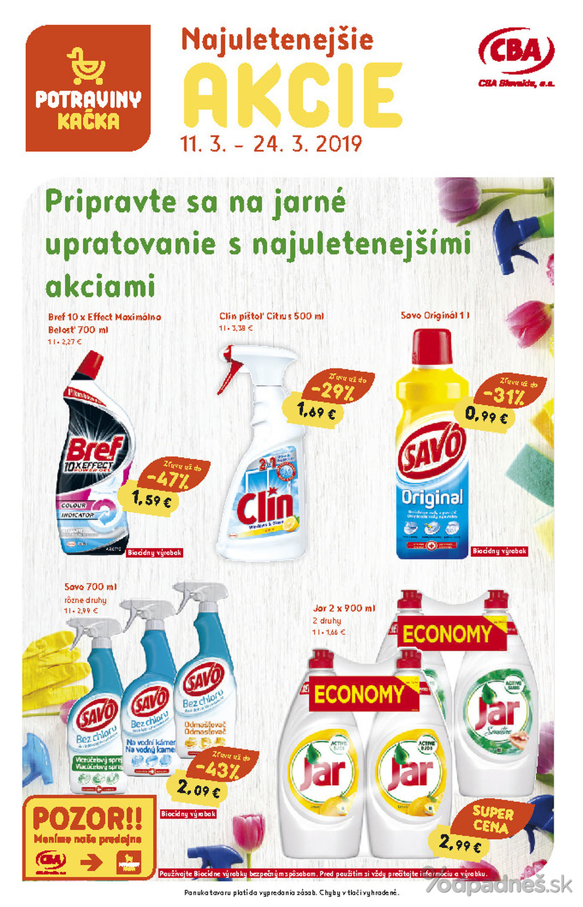 1. stránka CBA letáku