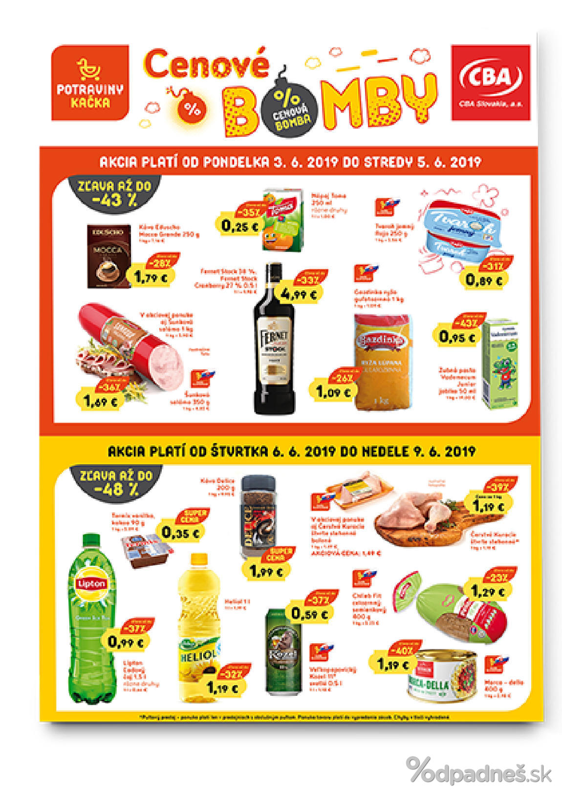 1. stránka CBA letáku