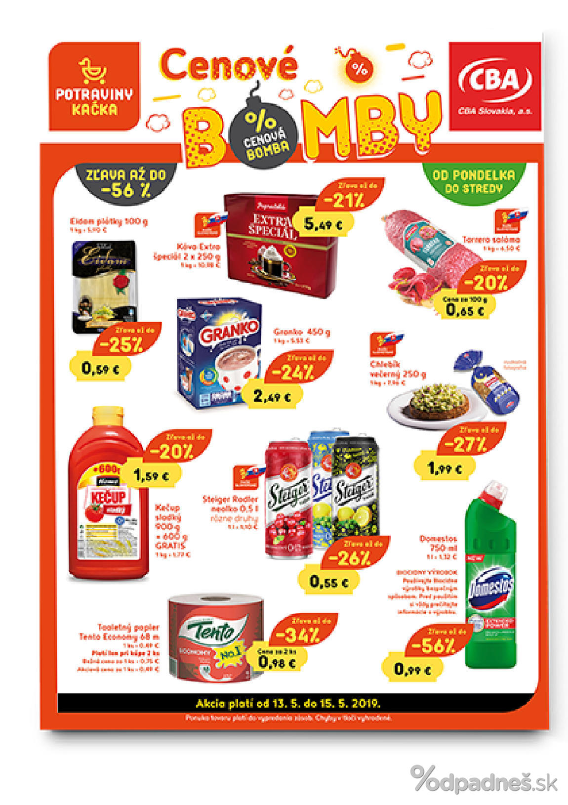 1. stránka CBA letáku